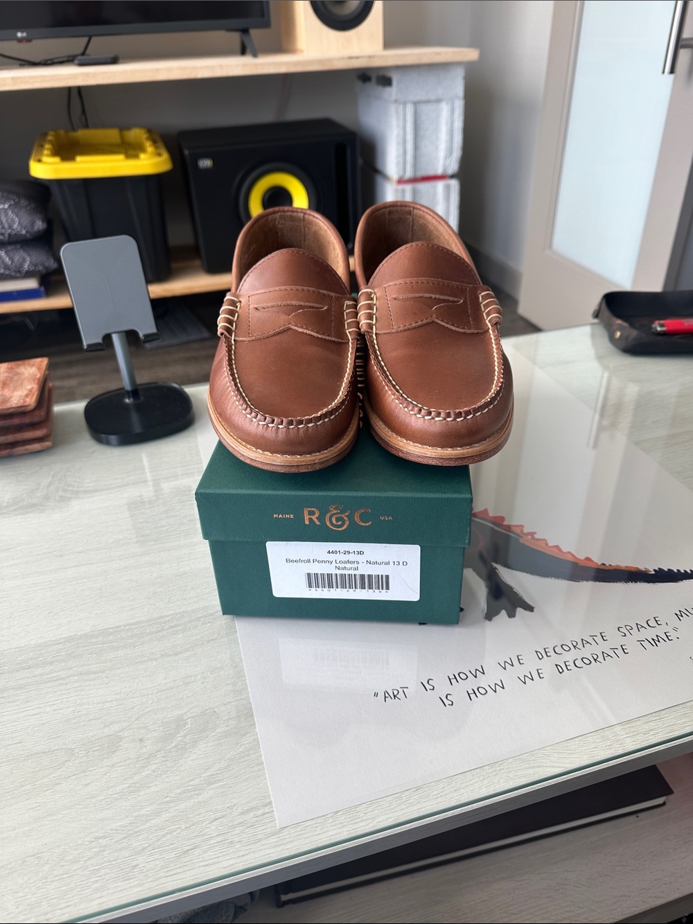 Rancourt penny loafers. “Beefroll”